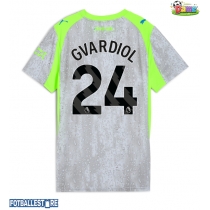 Manchester City Josko Gvardiol #24 Tredjedrakt Dame 2025-26 Kortermet